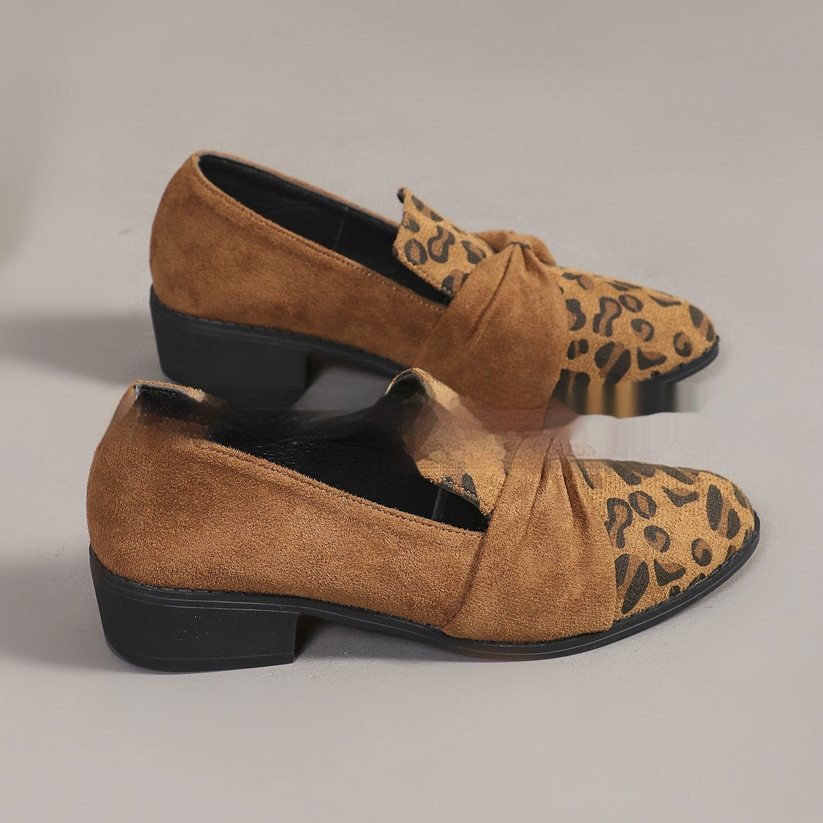 Women’s Leopard Print Pumps – Bow Detail Casual Fashion Heels CJ