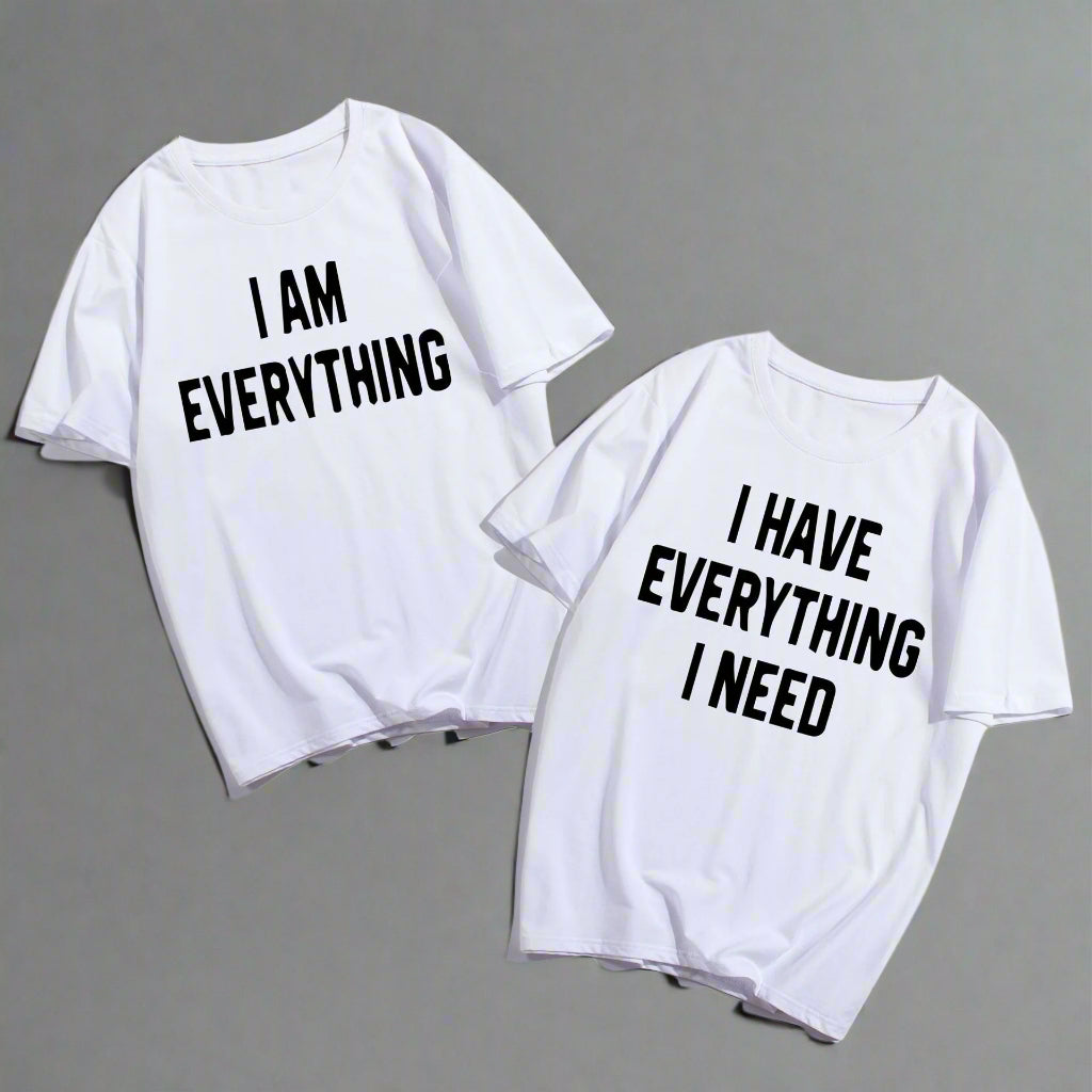 Couples with short sleeve t-shirts | world of t shirts | Diversi