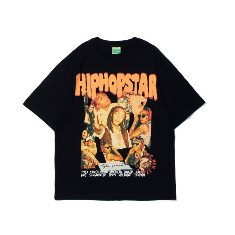 🔥 Urban Edge: European & American Style Printed T-Shirt FitiqueFit