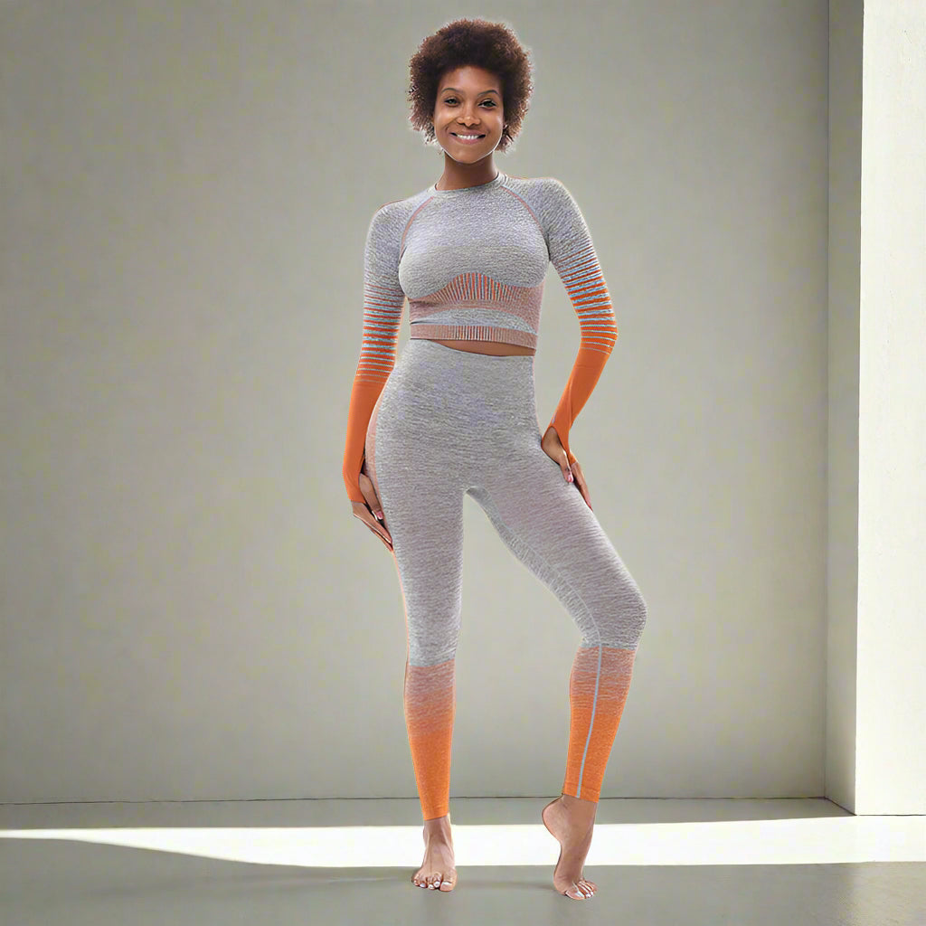 🧘♀️ Tight-Fitting Butt-Lifting Seamless Yoga Set - FitiqueFit