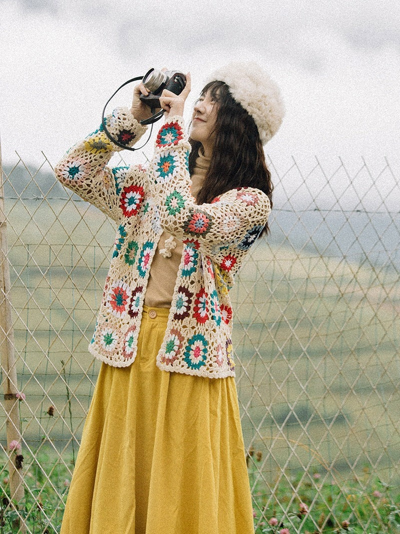 Women's Elegance Hollow Hand Crochet Cardigan CJ