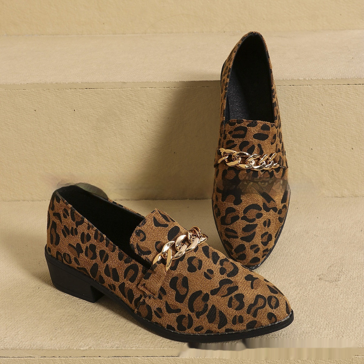 Women’s Leopard Print Pumps – Bow Detail Casual Fashion Heels CJ