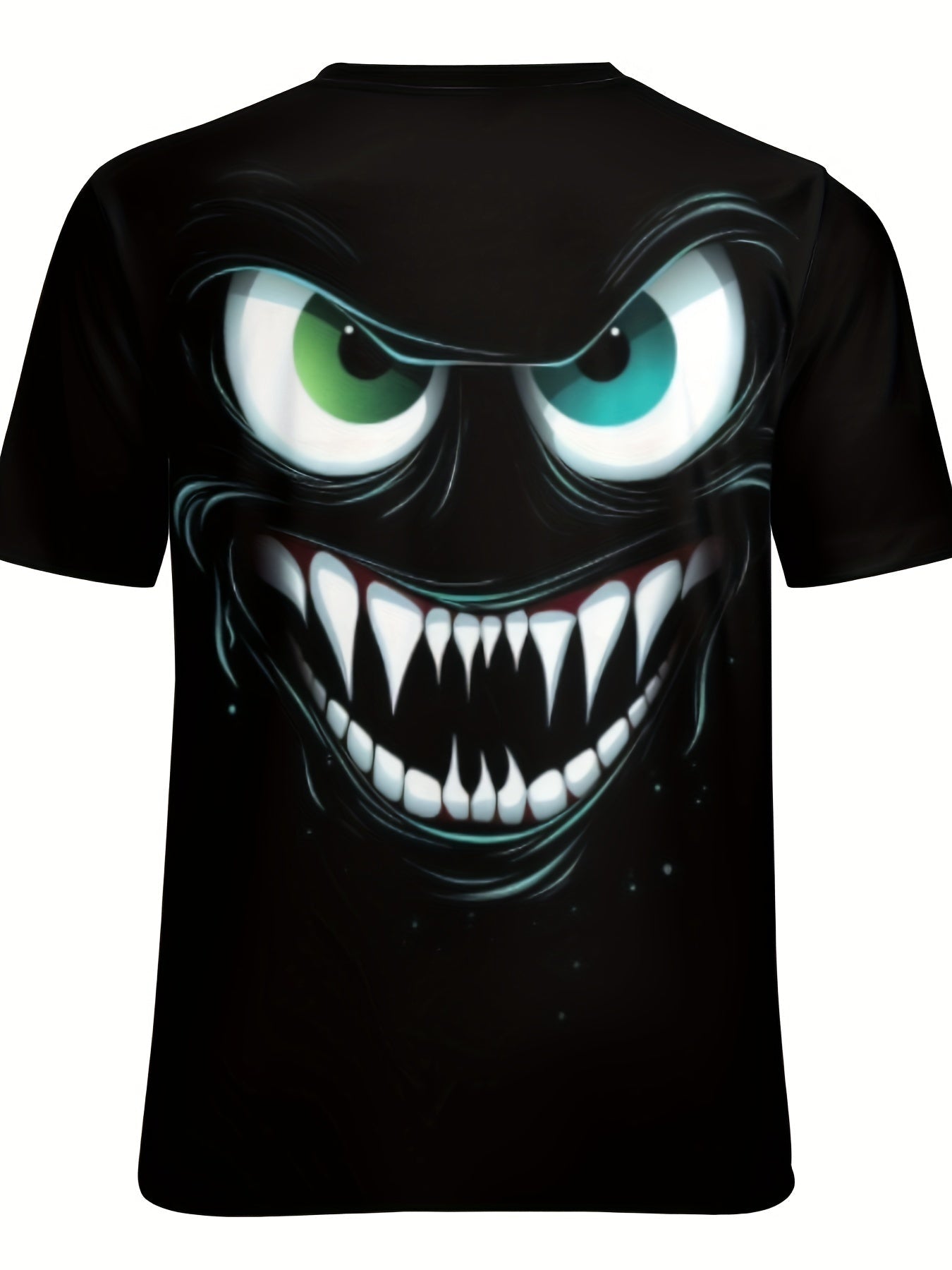 3D Evil Smile T-Shirt for Men – Streetwear Graphic Short Sleeve Tee CJ US