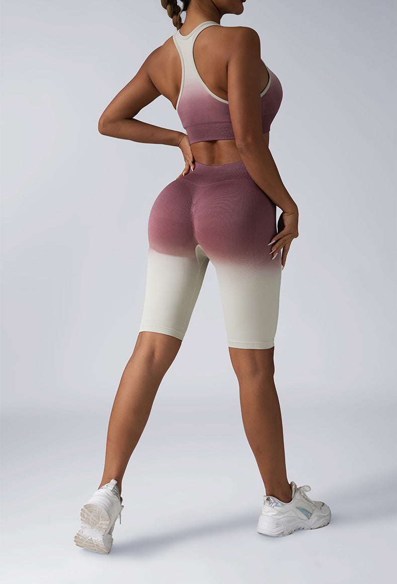 Seamless Women's Activewear Sets – 2-Piece Crop Top & High Waist Shorts/Leggings FitiqueFit