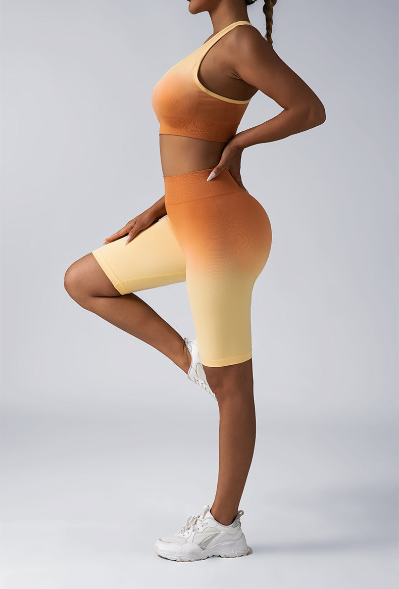 Seamless Women's Activewear Sets – 2-Piece Crop Top & High Waist Shorts/Leggings FitiqueFit