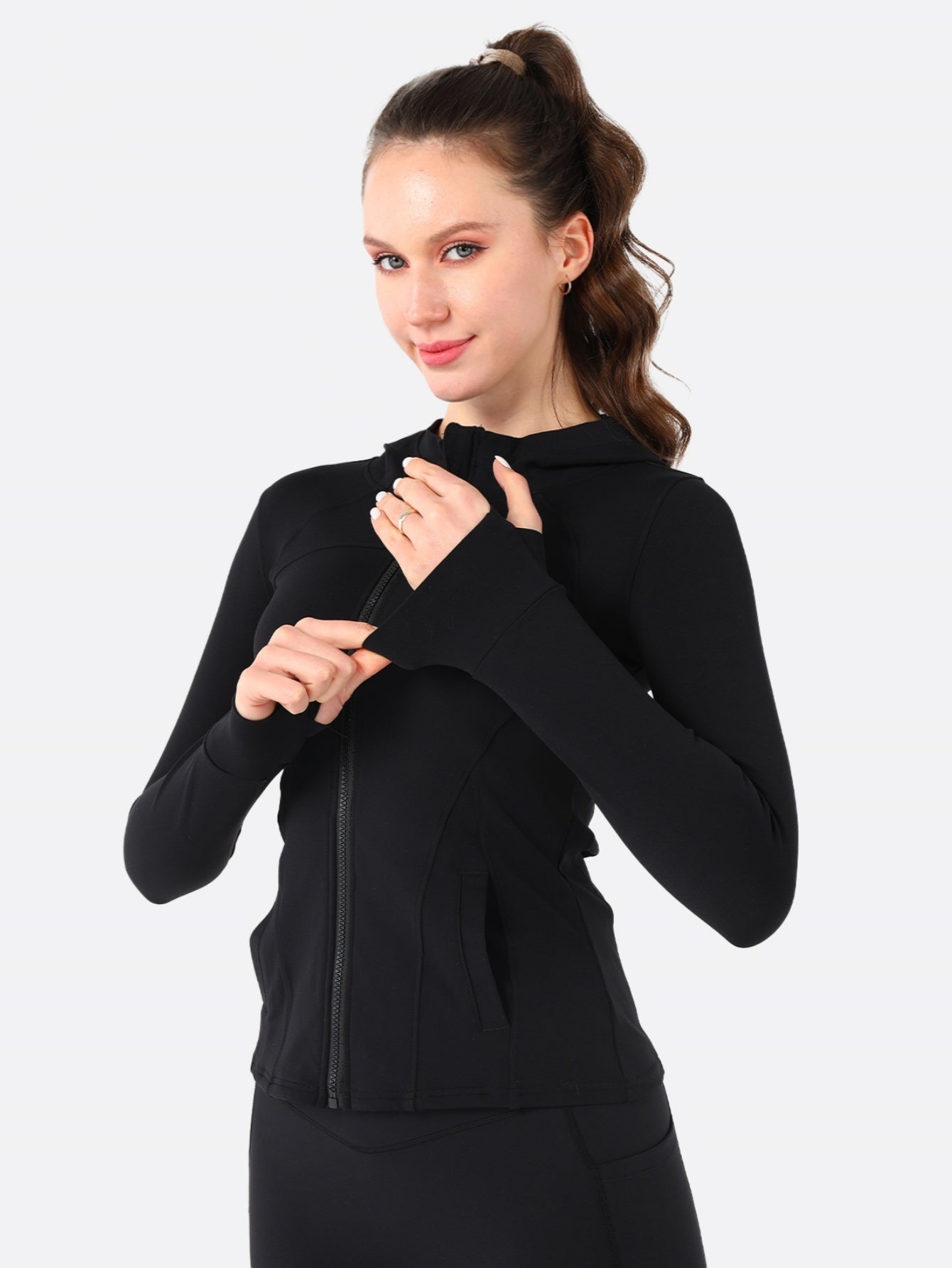 🖤 Women's Lightweight Hooded Yoga Jacket FitiqueFit