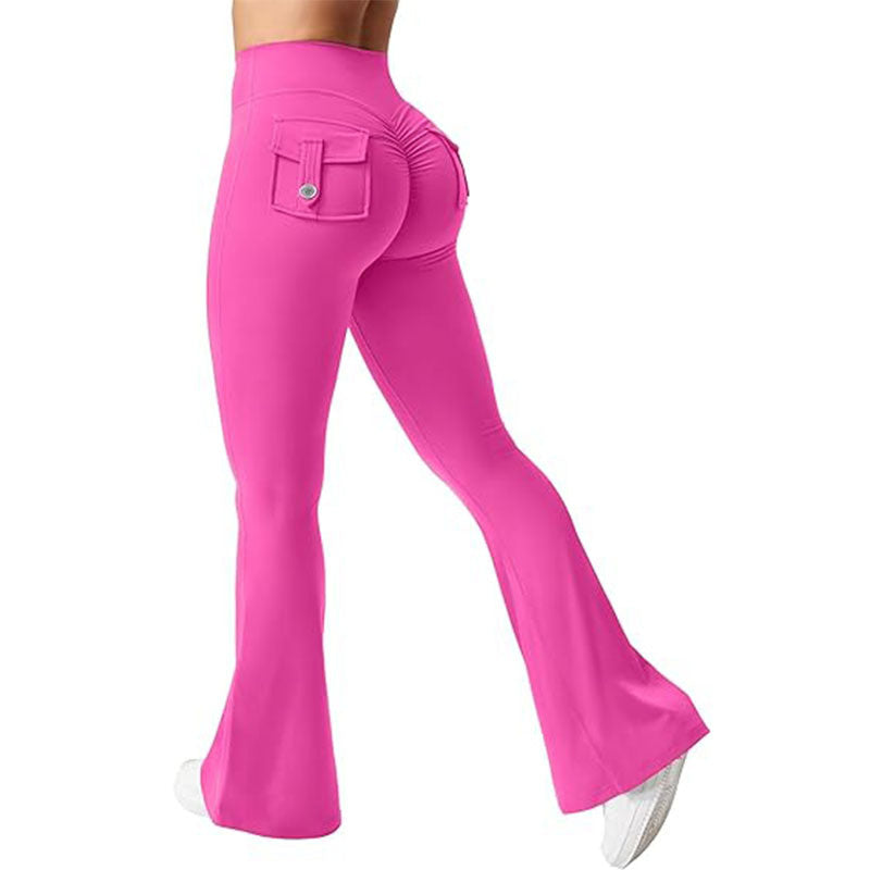 🖤 Women's High-Waisted Cargo Pocket Workout Leggings FitiqueFit