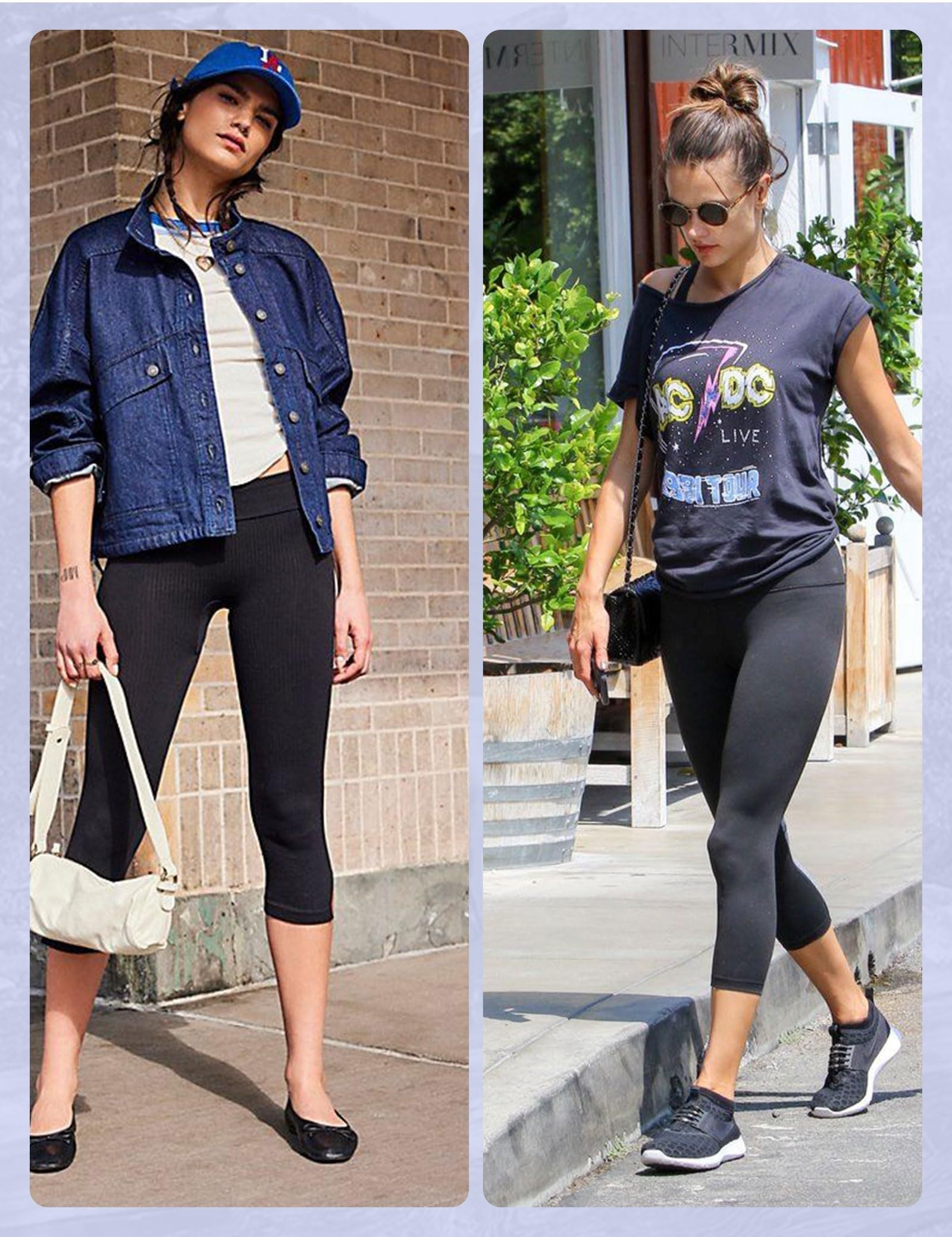 High-waisted cropped yoga pants with pockets CJ US