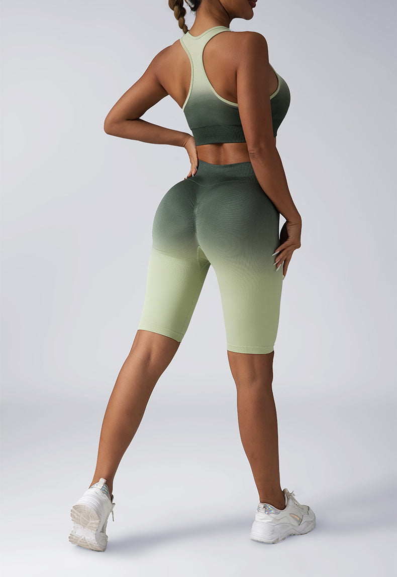 Seamless Women's Activewear Sets – 2-Piece Crop Top & High Waist Shorts/Leggings FitiqueFit