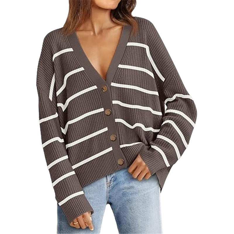 Women’s Lightweight Button Cardigan – No Pilling Knit Sweater CJ