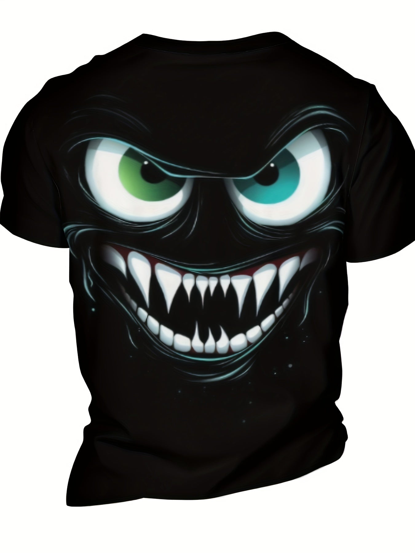 3D Evil Smile T-Shirt for Men – Streetwear Graphic Short Sleeve Tee CJ US