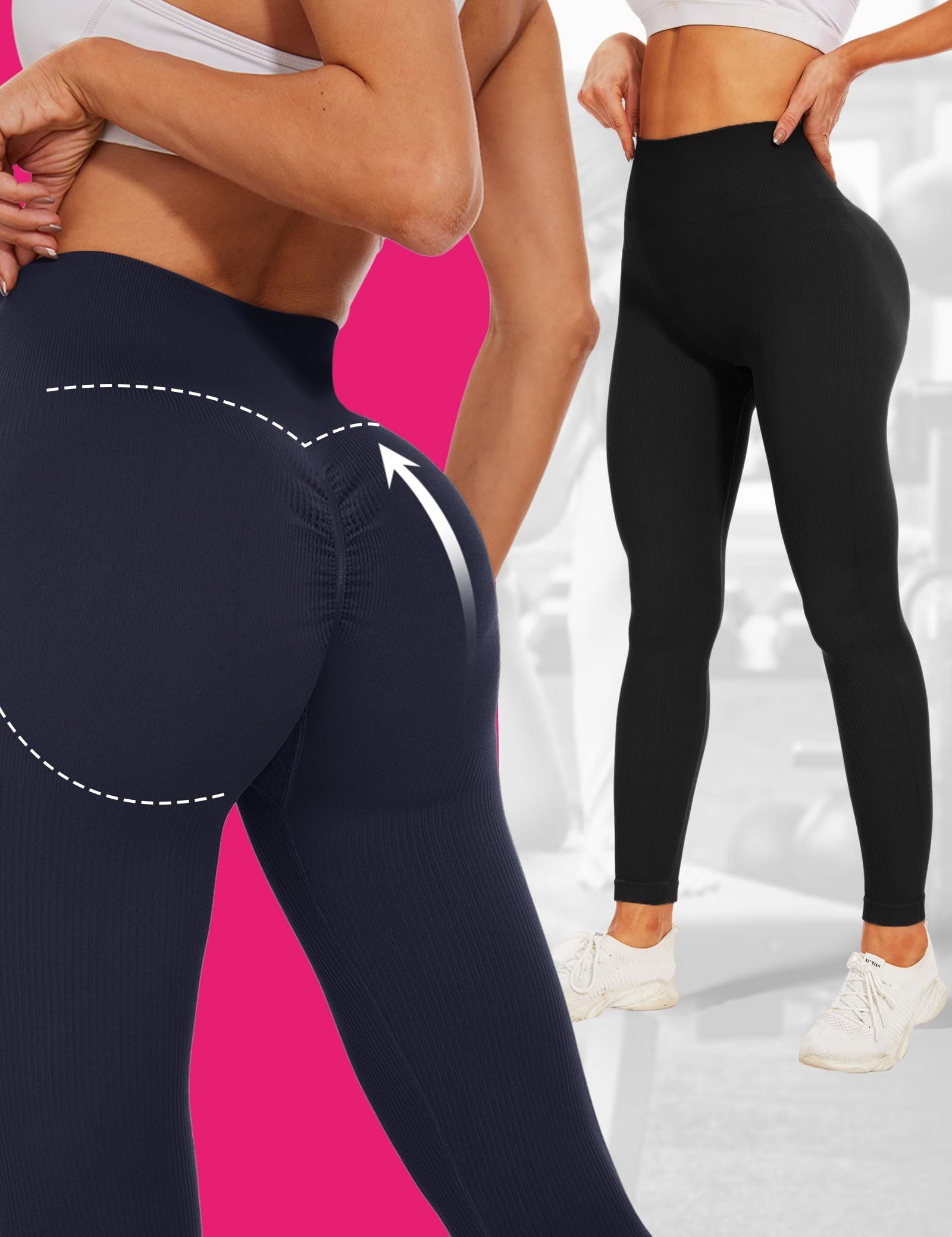 High-waisted seamless cropped leggings CJ US