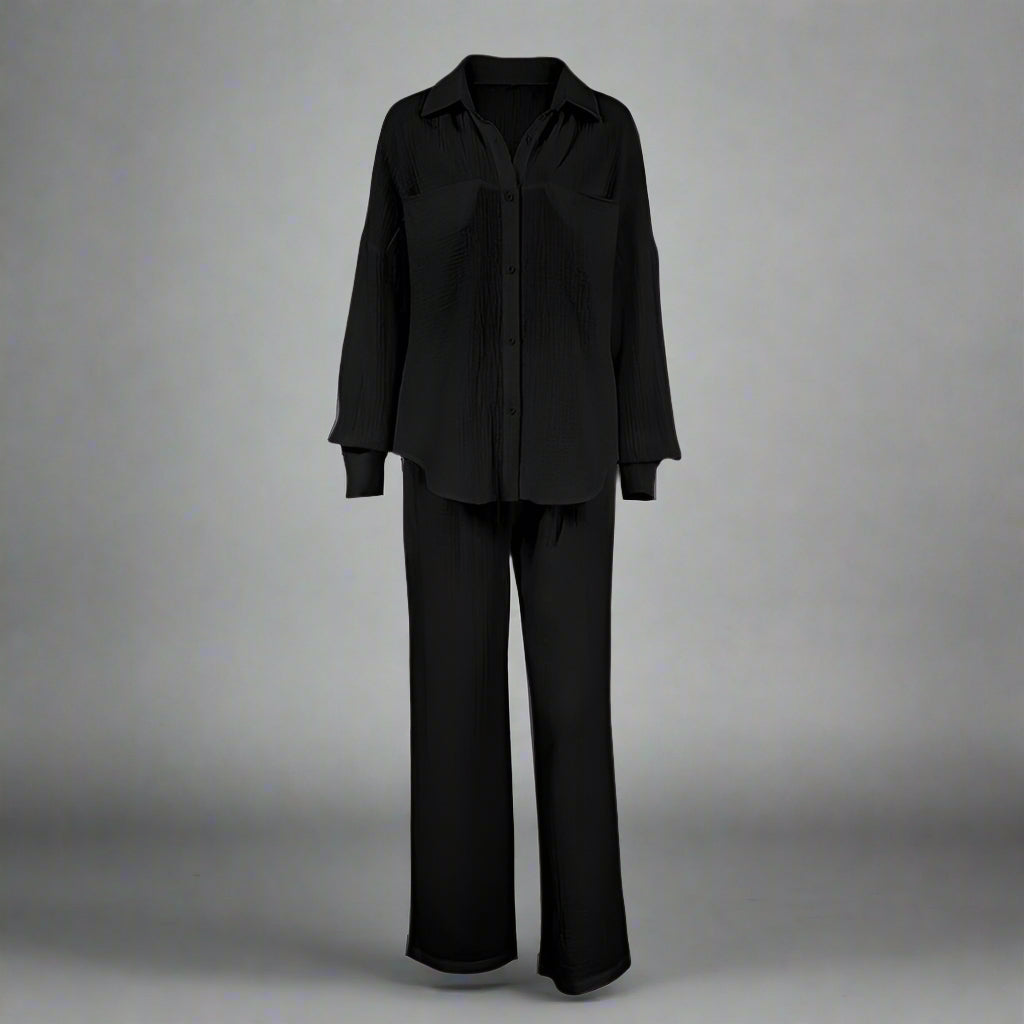 Women's Casual Solid Color Lounge Set CJ US