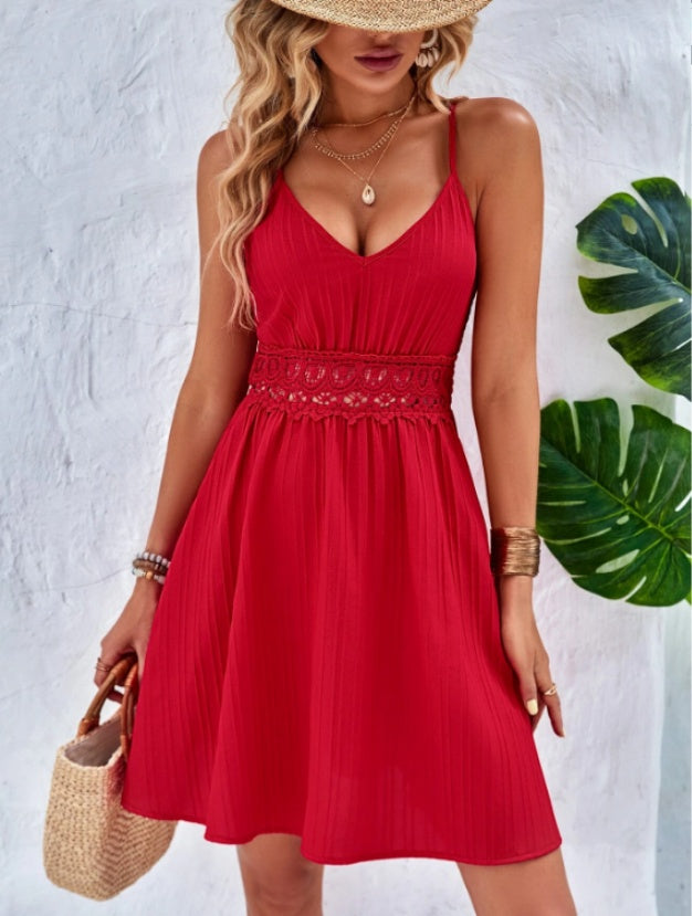 Fashion Casual Lace Camisole Vest – Elegant Women's Summer Dress Top FitiqueFit