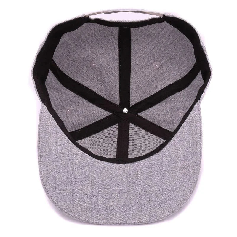 Unisex Grey Wool Snapback FitiqueFit