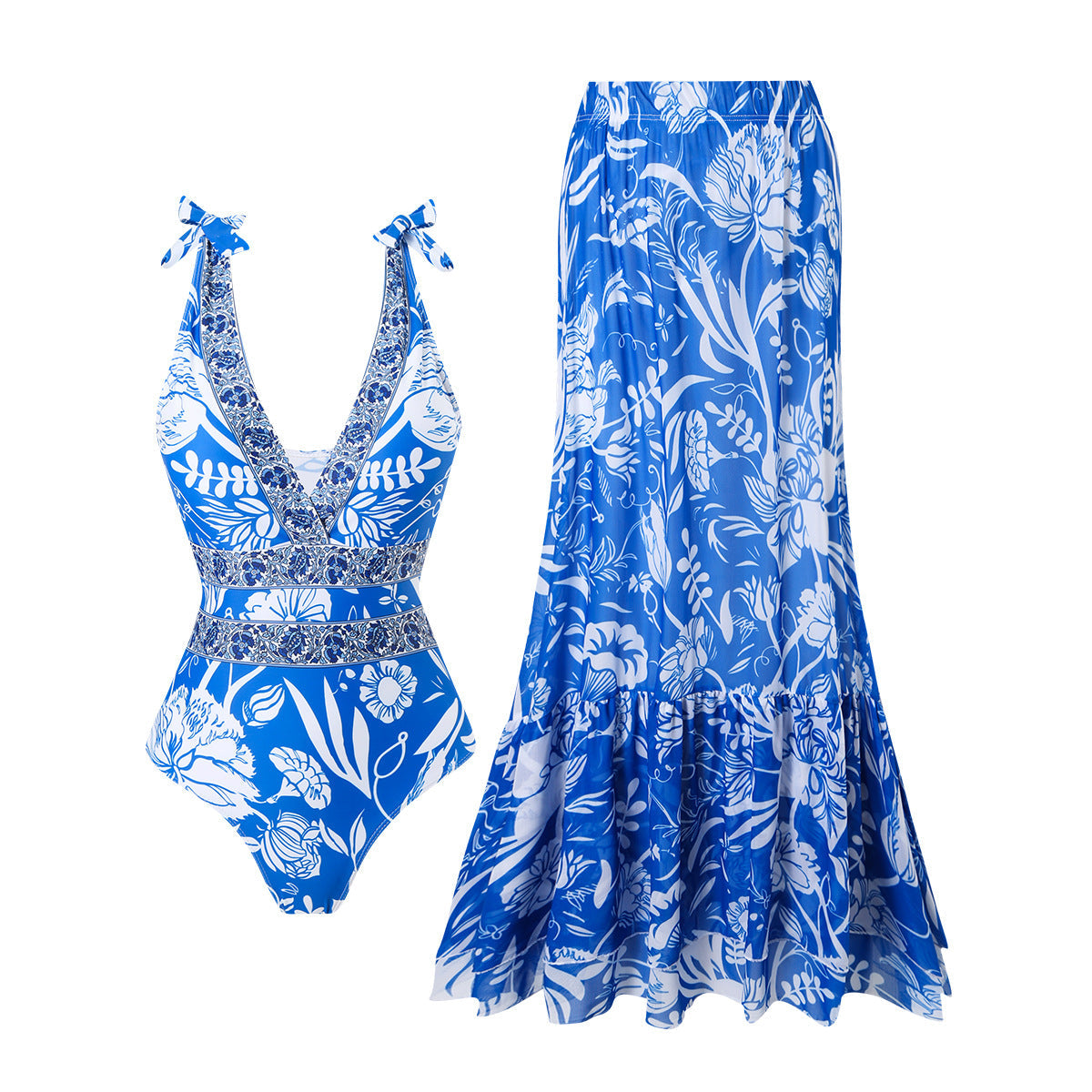 Ethnic Style One-piece Swimsuit For Women Beach Suit CJ