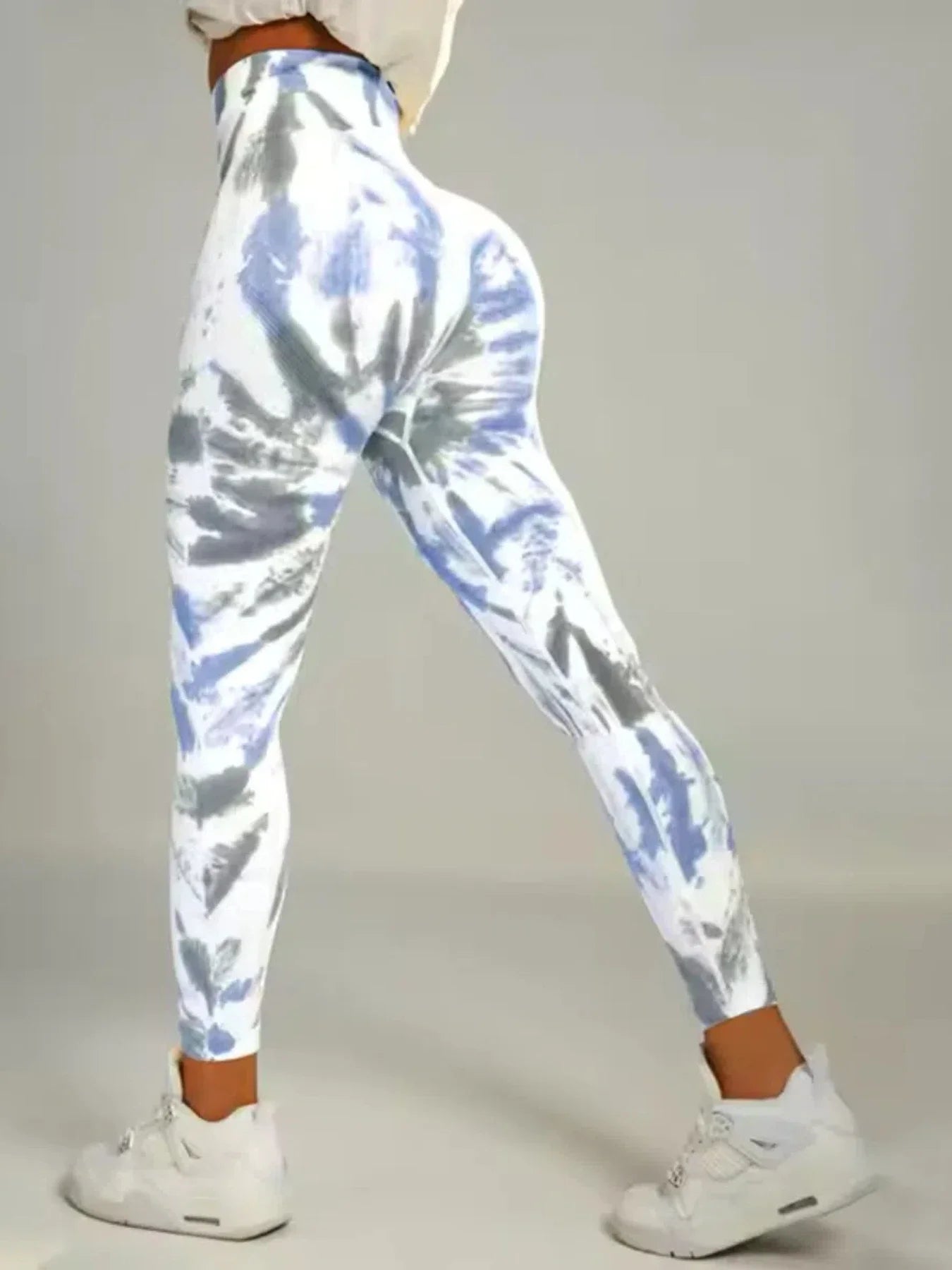 🧘♀️ Tie-Dye Seamless High-Waist Scrunch Butt Leggings FitiqueFit