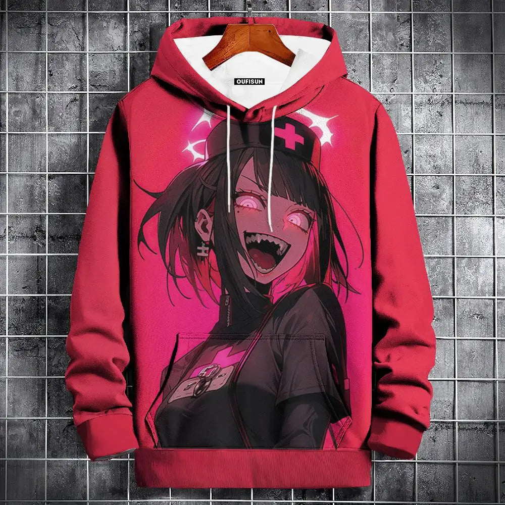 🧥 Oversized Anime Graphic Hoodie FitiqueFit