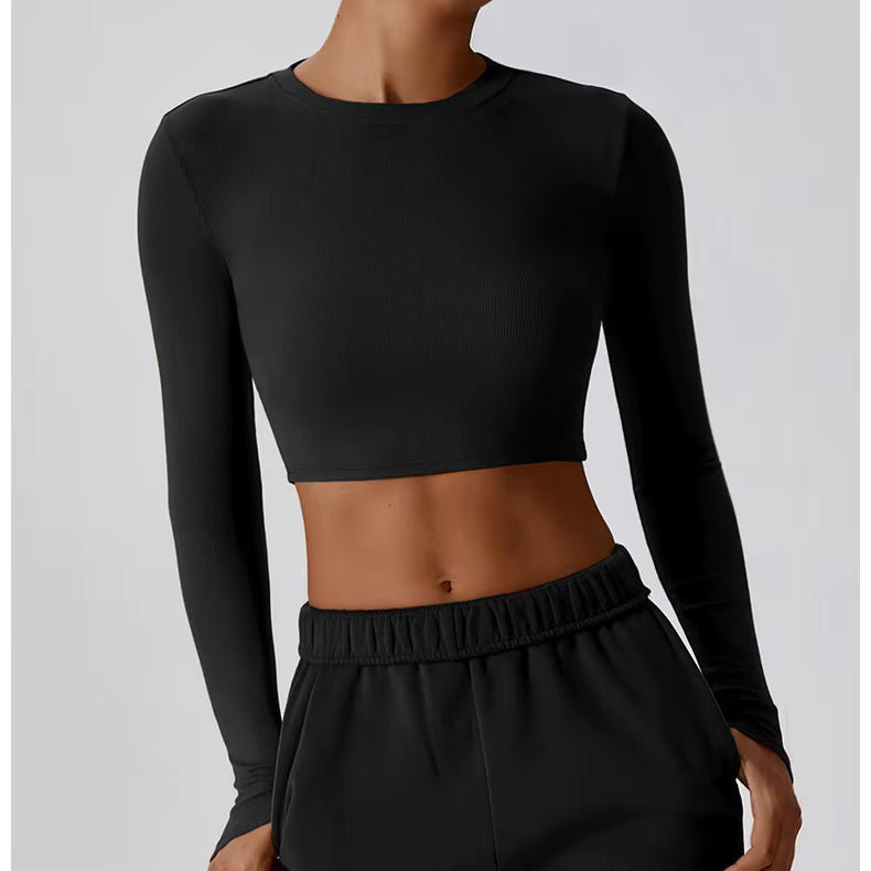 🧘♀️ Women’s Slim Fit Long Sleeve Yoga Top FitiqueFit