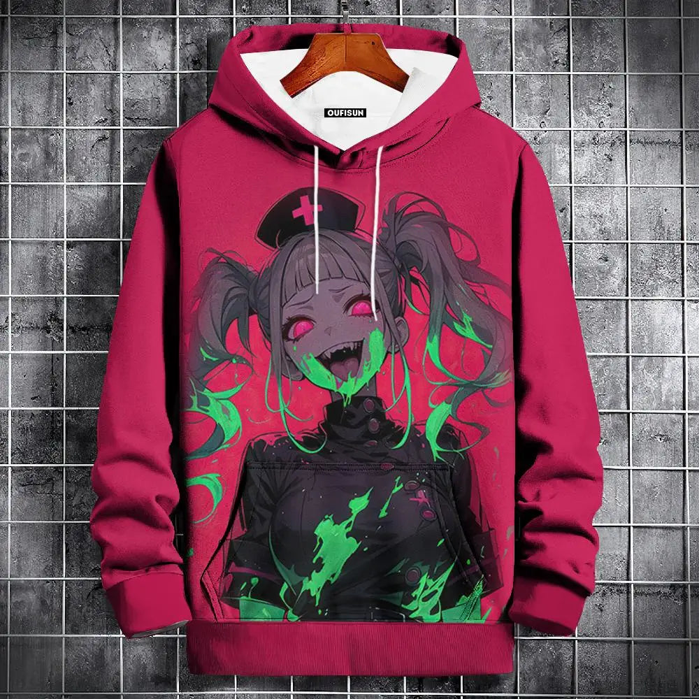 🧥 Oversized Anime Graphic Hoodie FitiqueFit