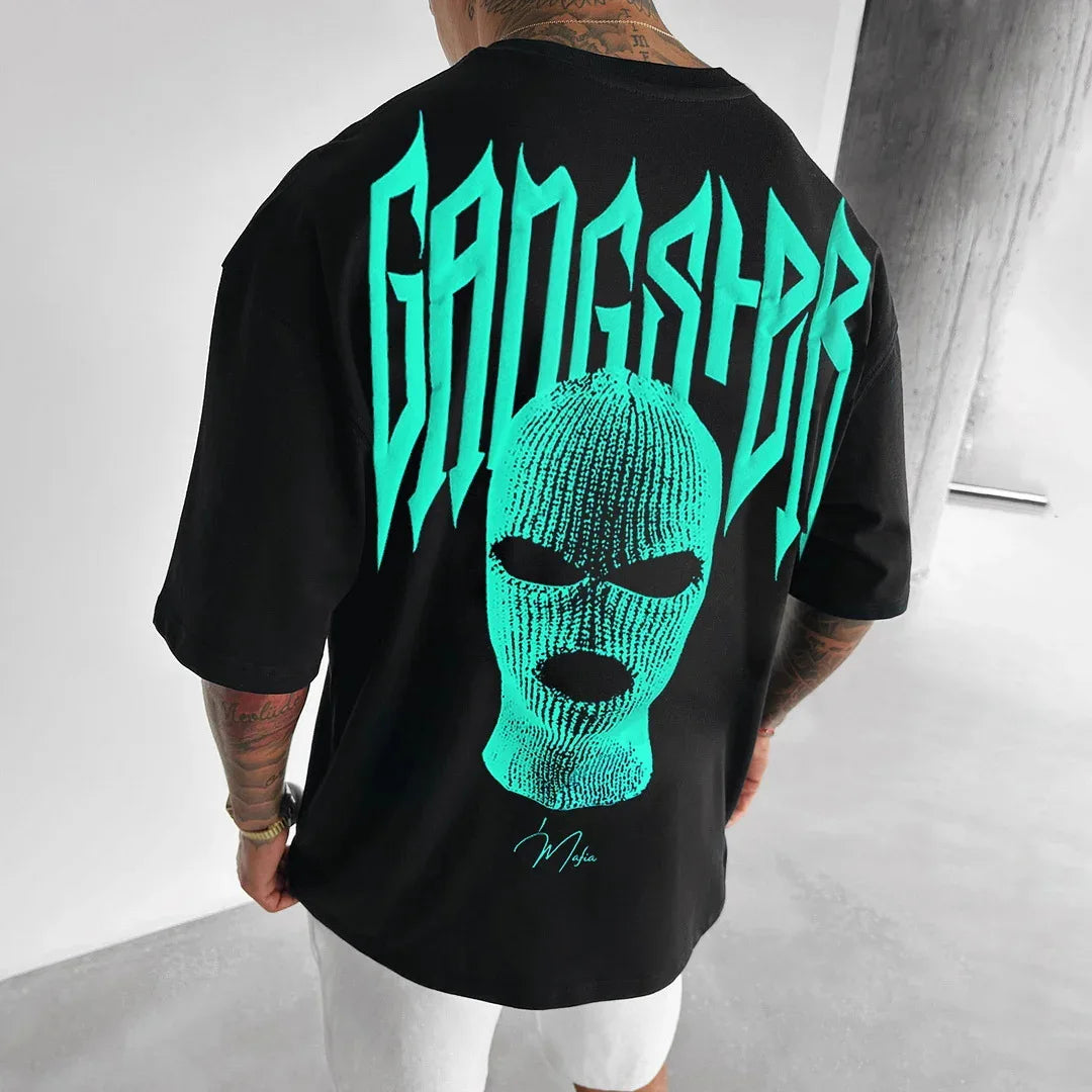 👕 Masked Persona Oversized Harajuku T-Shirt FitiqueFit