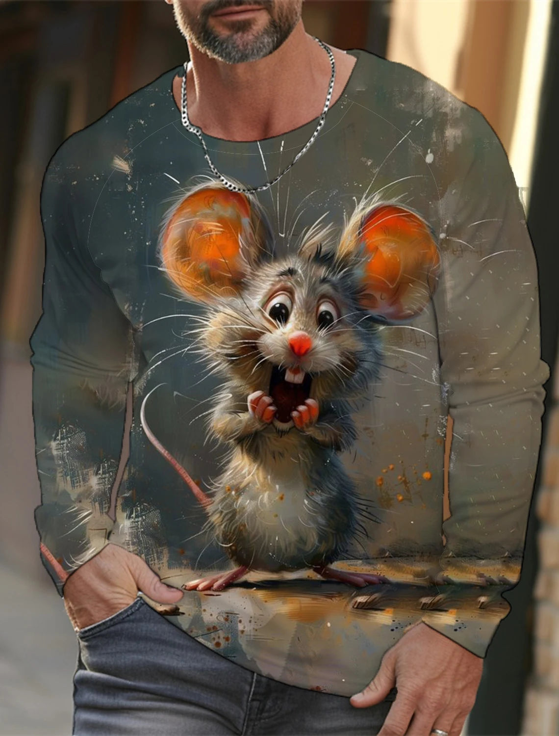 🐅 3D Animal Print Long Sleeve T-Shirt – Harajuku Hip-Hop Streetwear FitiqueFit