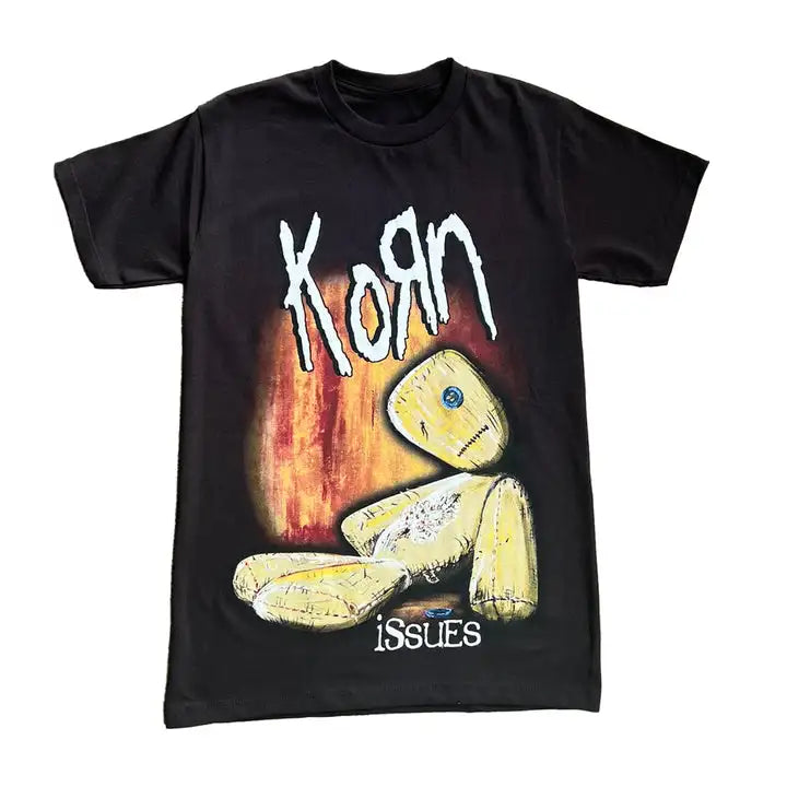 🎸 Korn 'Issues' Graphic T-Shirt – Unisex Nu-Metal Streetwear FitiqueFit