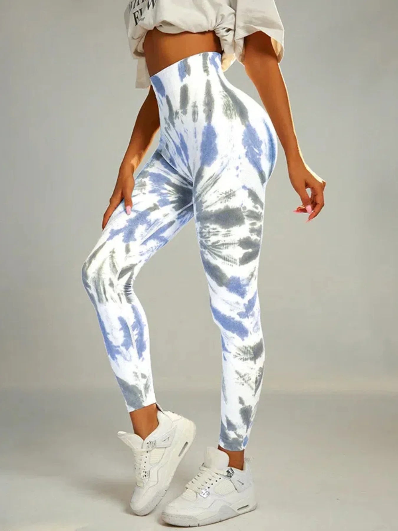 🧘♀️ Tie-Dye Seamless High-Waist Scrunch Butt Leggings FitiqueFit