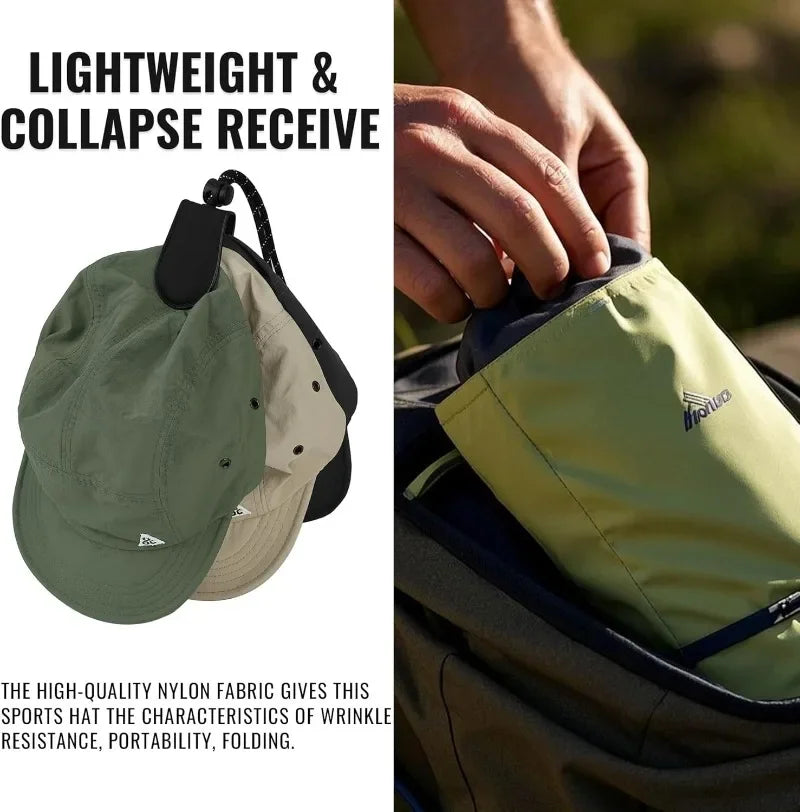 Summer Trucker Cap – 5-Panel Baseball Hat with Short Brim FitiqueFit