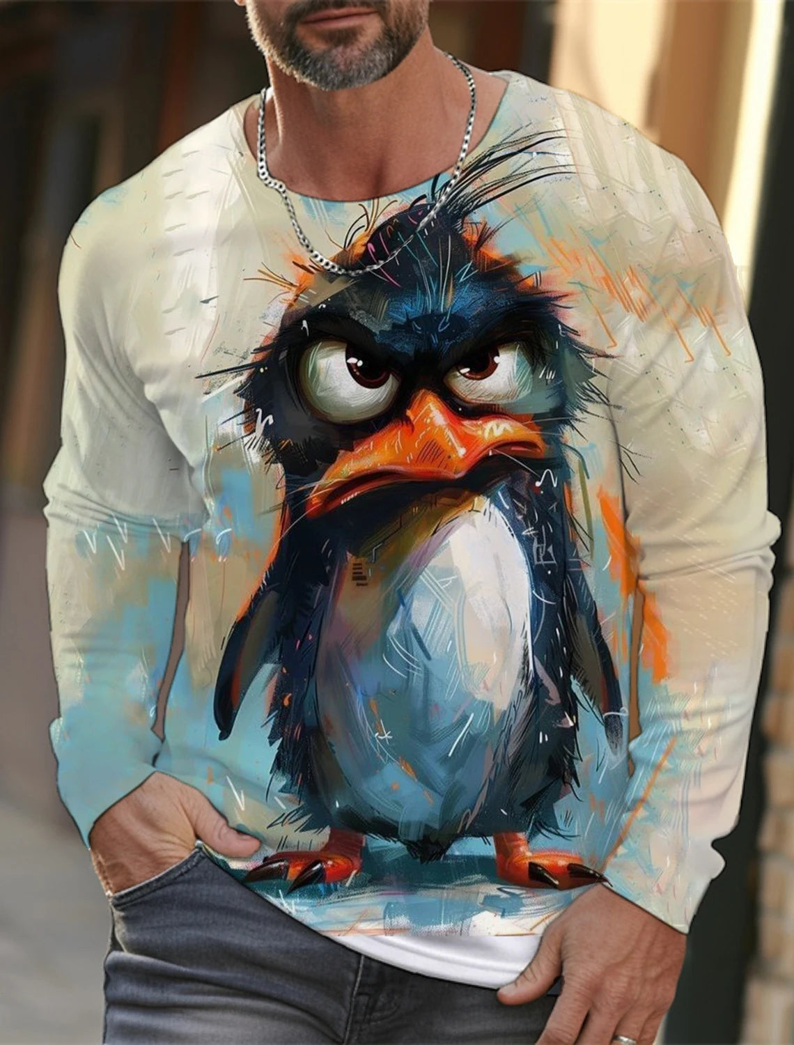 🐅 3D Animal Print Long Sleeve T-Shirt – Harajuku Hip-Hop Streetwear FitiqueFit