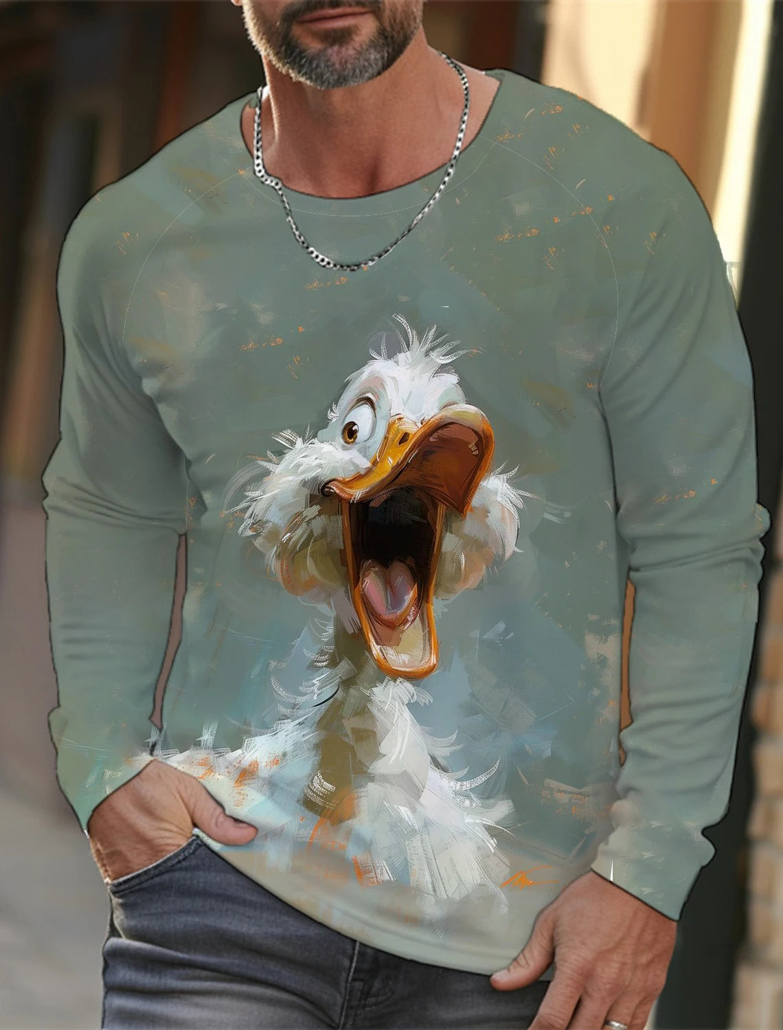 🐅 3D Animal Print Long Sleeve T-Shirt – Harajuku Hip-Hop Streetwear FitiqueFit