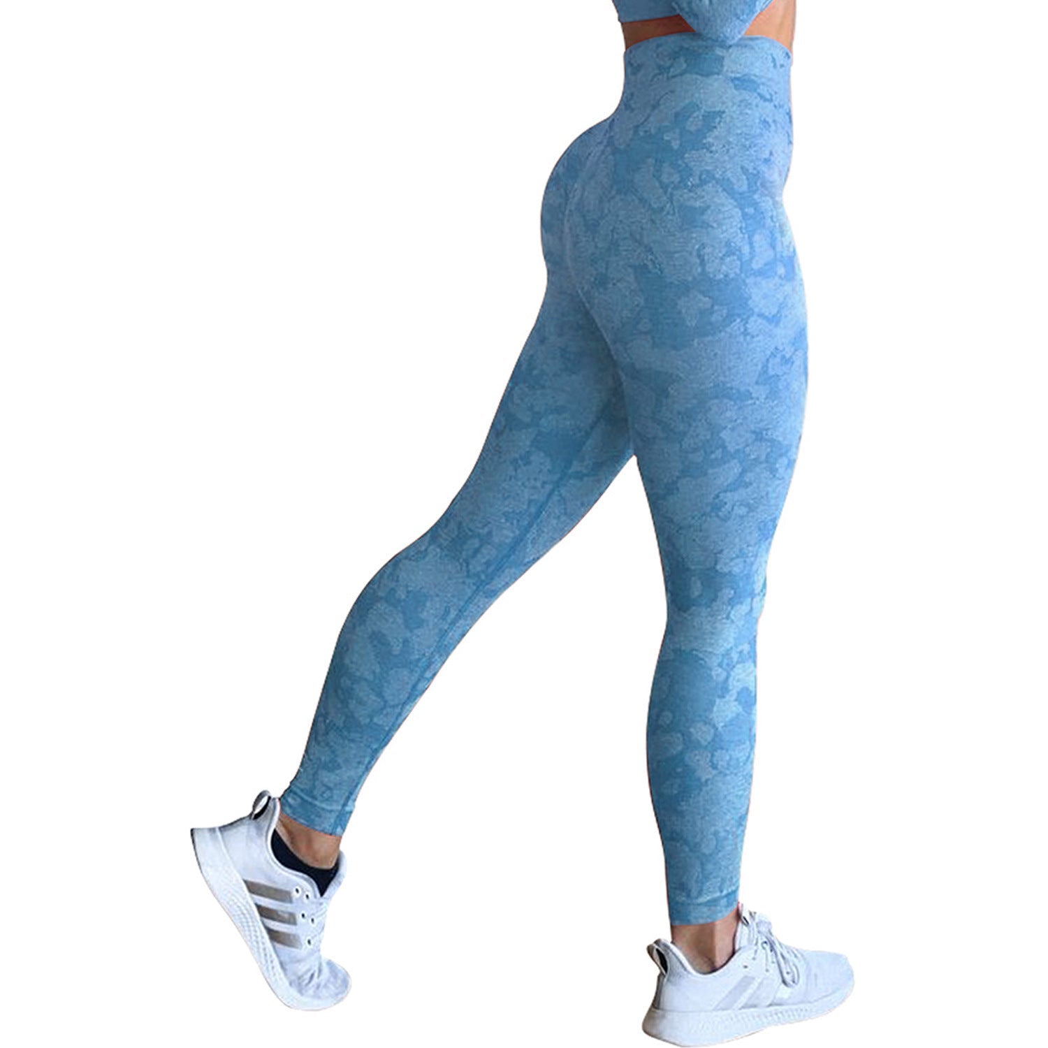 Snowflake Camouflage Seamless Yoga Pants – High Waisted Leggings FitiqueFit