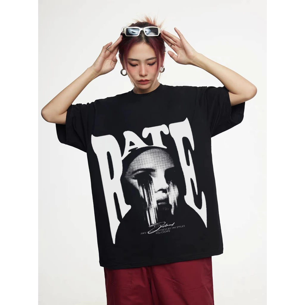 Summer New Printed T-shirt - Printed Short Sleeve Shirts CJ