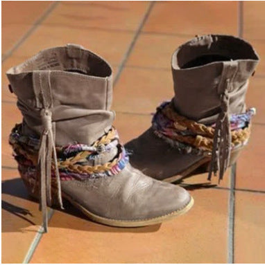 Women’s Winter Fashion Boots – Trendy Autumn/Winter Warm Casual Footwear CJ