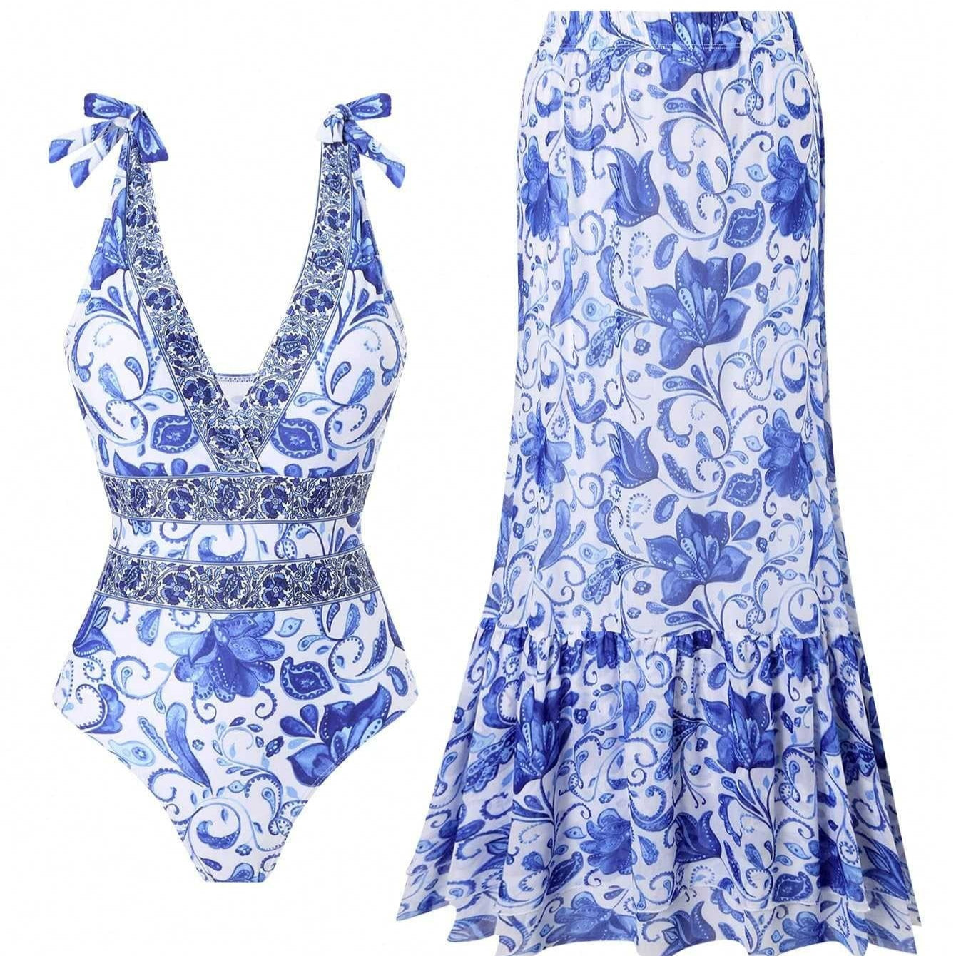 Ethnic Style One-piece Swimsuit For Women Beach Suit CJ