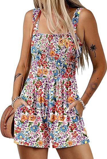 🌺 Floral Print Sleeveless Beach Jumpsuit FitiqueFit