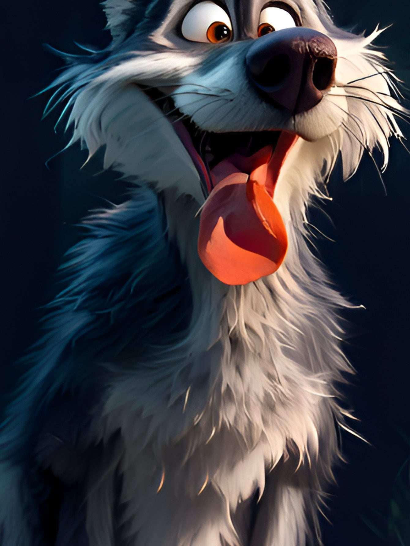 Men's 3D Wolf Print T-shirt - Casual Round Neck CJ US