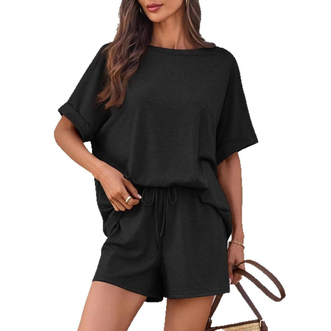 👕 Oversized T-Shirt & Drawstring Shorts Set – Ultimate Casual Comfort FitiqueFit