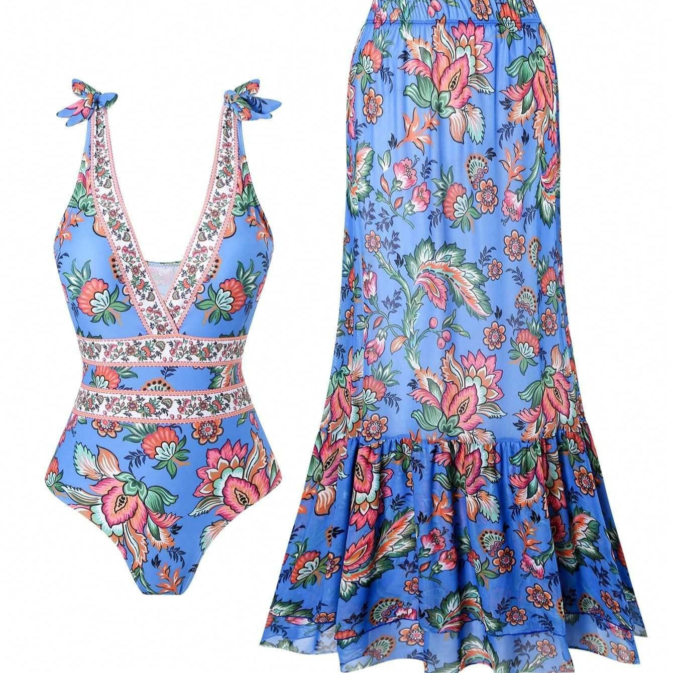 Ethnic Style One-piece Swimsuit For Women Beach Suit CJ