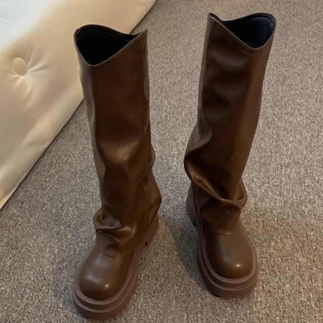 Women's Autumn New British Dress Autumn And Winter Boots Platform CJ