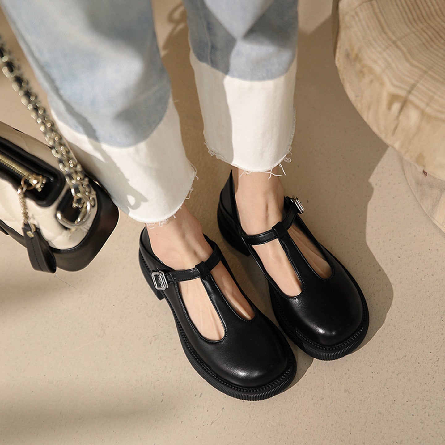 Women’s Shallow-Mouth Mary Jane Shoes CJ