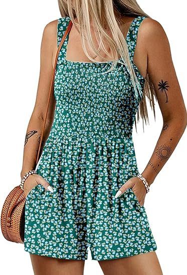 🌺 Floral Print Sleeveless Beach Jumpsuit FitiqueFit