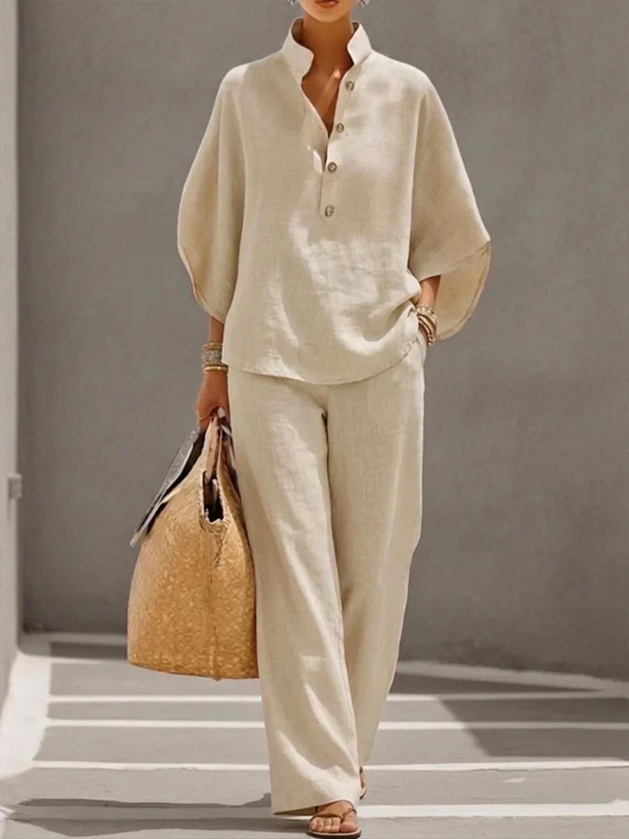 Women's Casual And Versatile Shirt Set Urban Outfit 