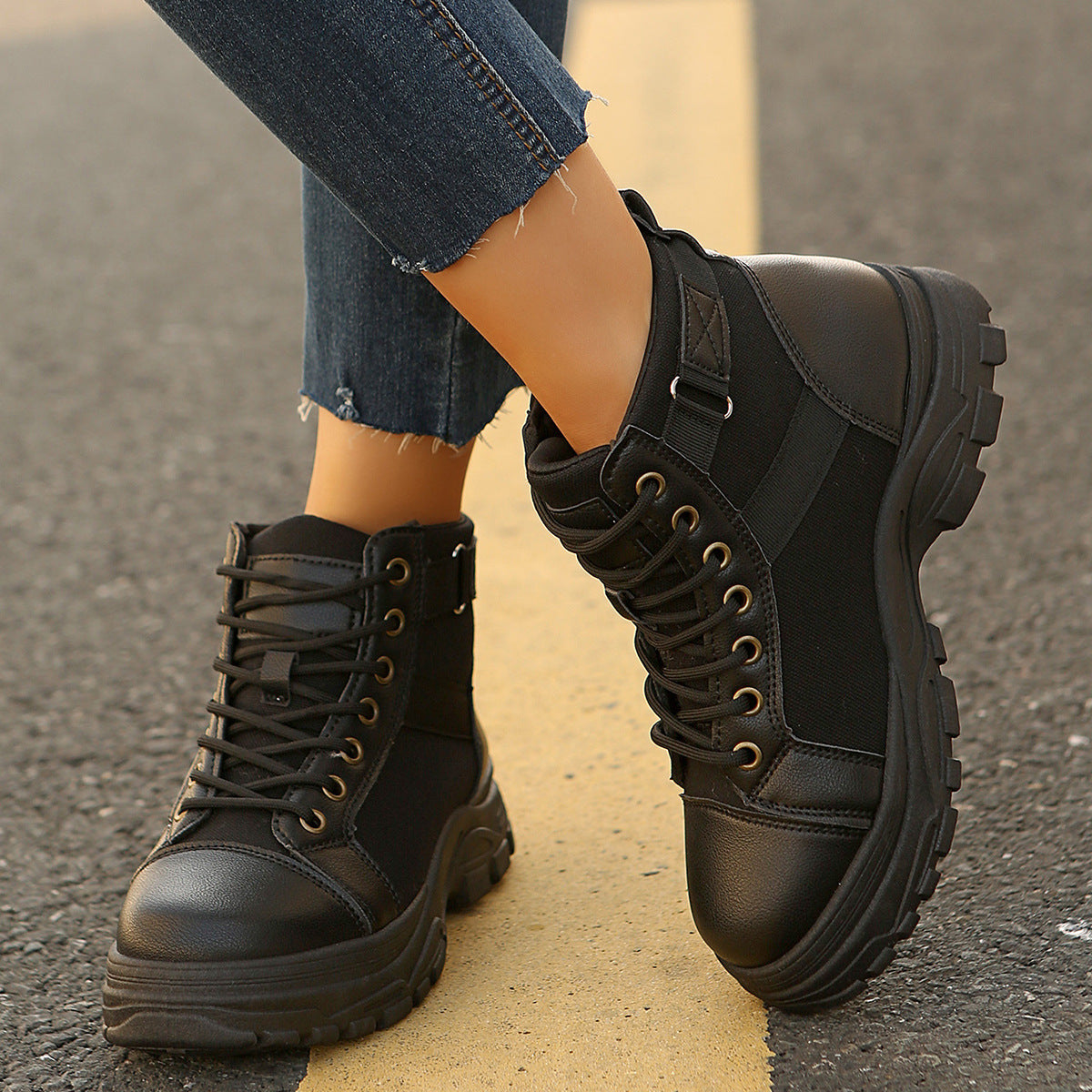 Women's Casual Mid-calf Fleece-lined, Thickened, Insulated Cotton Boots 