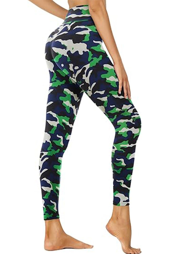 Cropped High Waist Camouflage Leggings CJ US