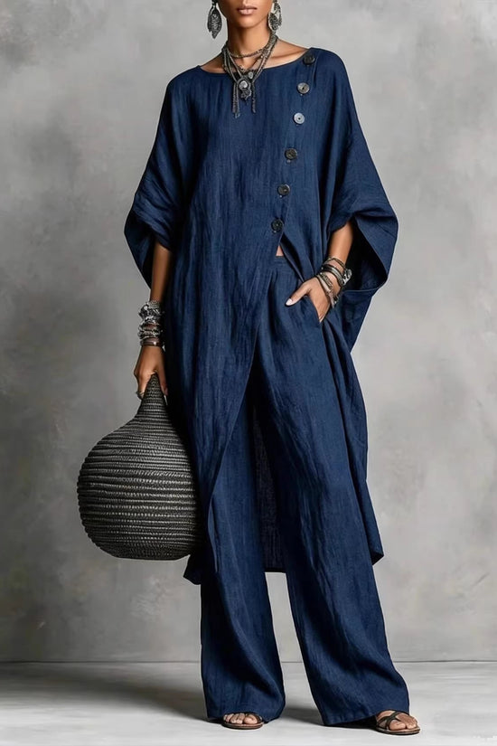 Women's Irregular Casual Shirt Set 