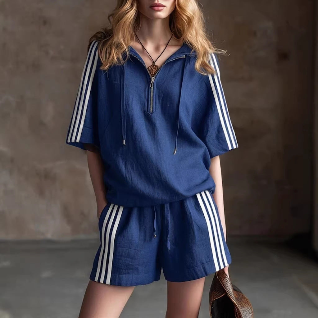 Casual Loose-fitting Two-piece Sportswear Set 