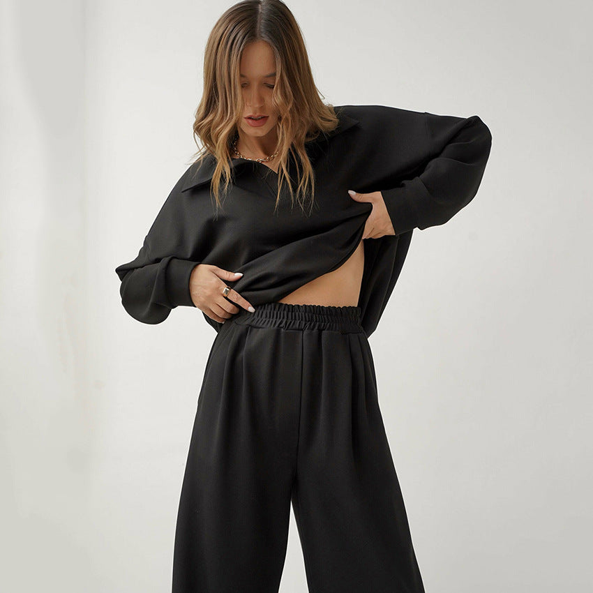 French Casual Suit With Trousers And High Waist Temperament 