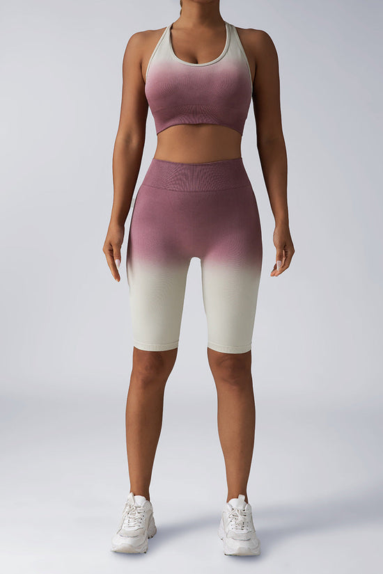 Seamless Women's Activewear Sets – 2-Piece Crop Top & High Waist Shorts/Leggings FitiqueFit