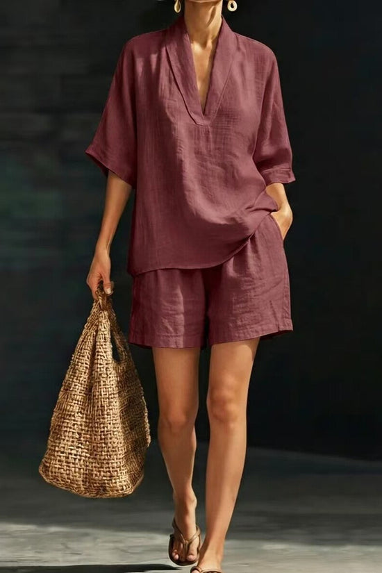 Summer Casual Loose Two-piece Set Fashionable Beach Wear 